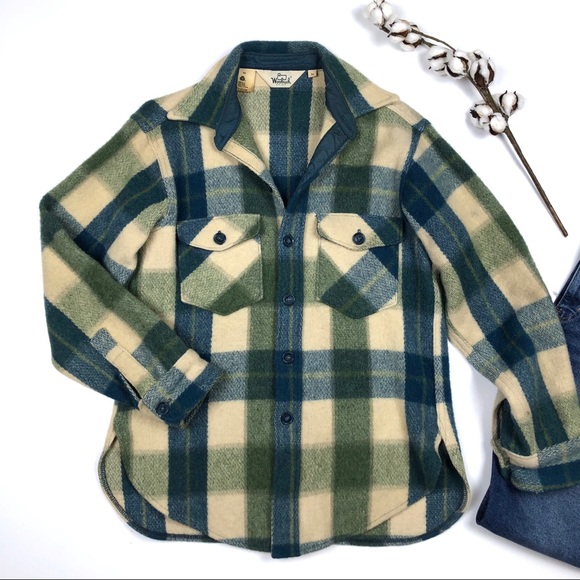 Woolrich Other - Woolrich Vintage 1960s Wool Plaid Shirt Jacket